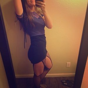 Sugar Thrilz 💜 Cropped Mesh Top